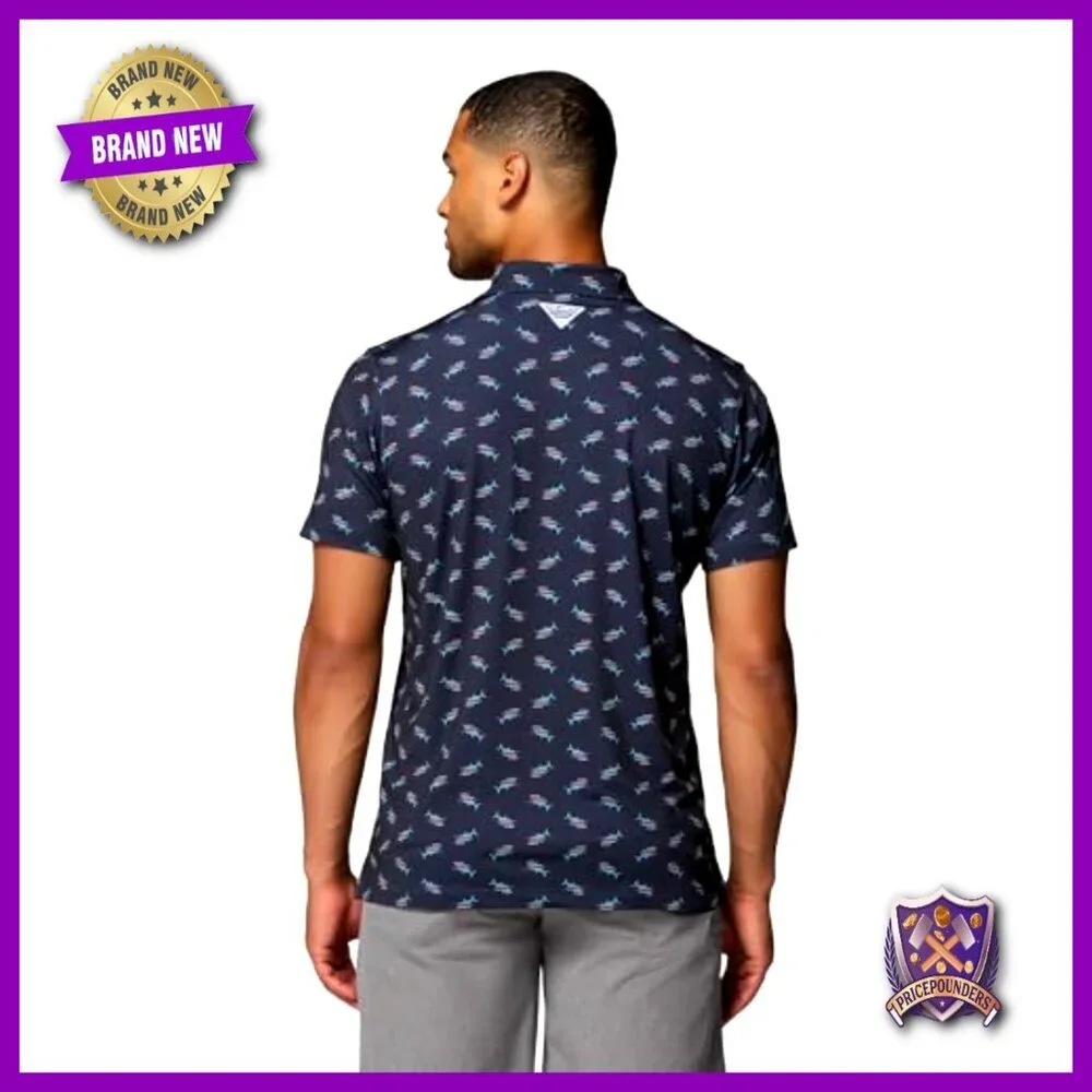 Performance Stretch Polo with Sun Protection & Moisture Wicking